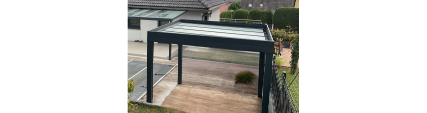 Veranda à 4 pieds - Avec plafond de verre