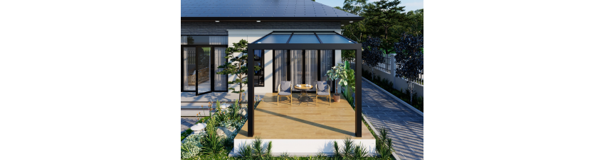 Classique Veranda - Avec plafond de polycarbonate